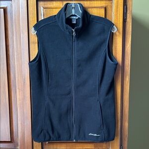 Black Ladies Eddie Bauer Fleece Vest